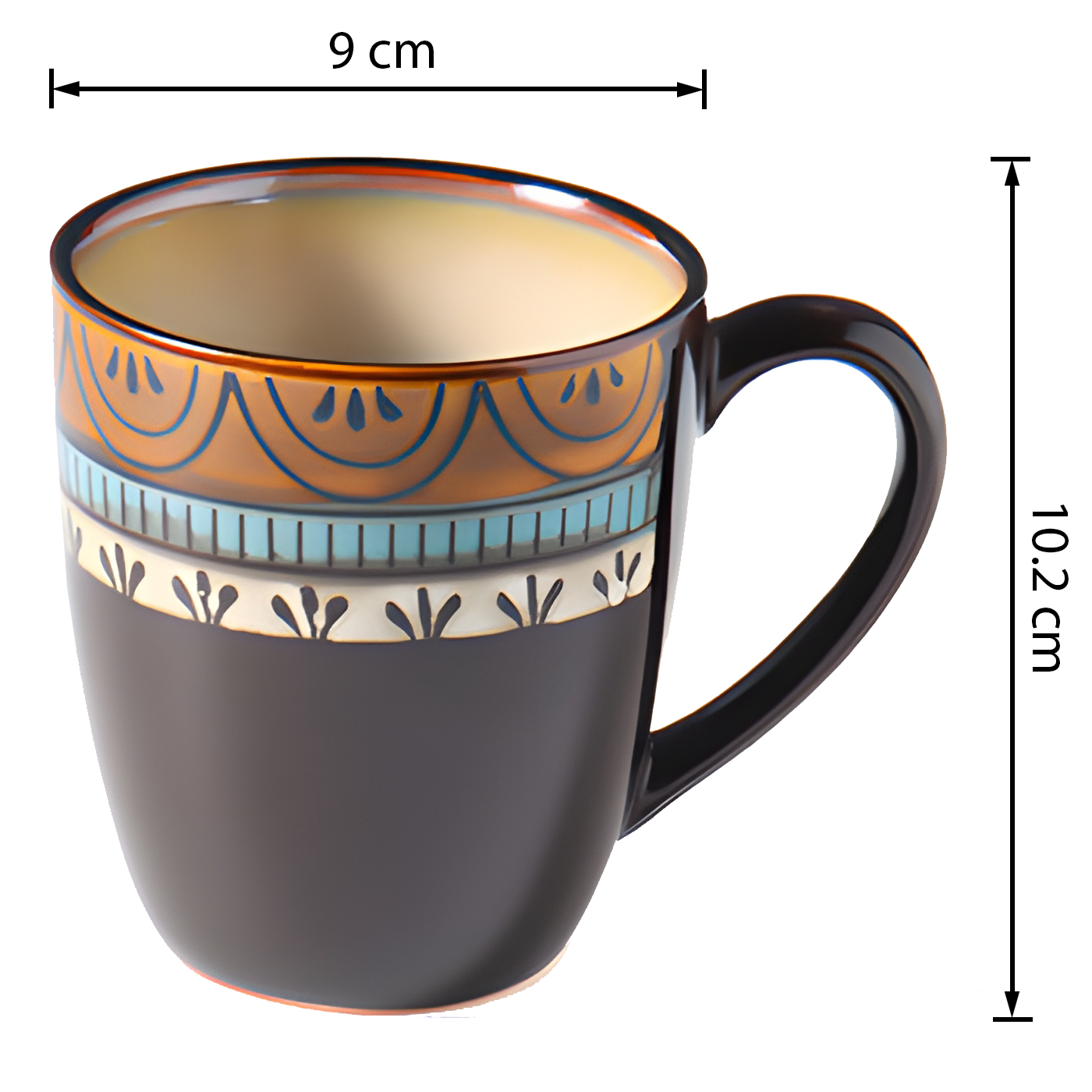 Earthstone Sands Handbemalte Keramiktasse (2er-Set)